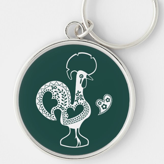 Portuguese Rooster Good Luck - Boa Sorte Keychain (Front)