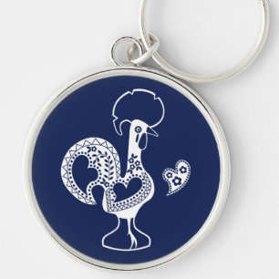 Portuguese Rooster Good Luck - Boa Sorte Keychain