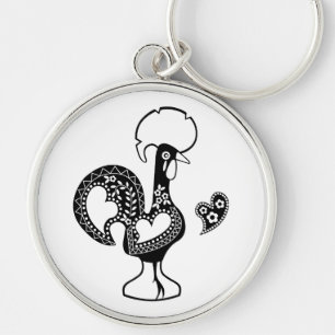 Portuguese Rooster Good Luck - Boa Sorte Keychain