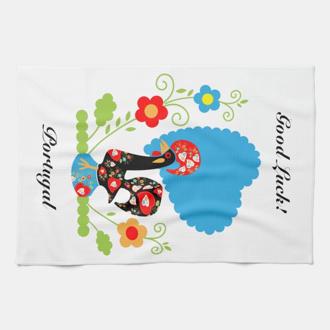 Portuguese Rooster Kitchen Towel (Horizontal)