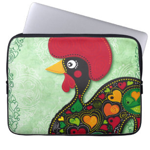 Portuguese Rooster laptop sleeve