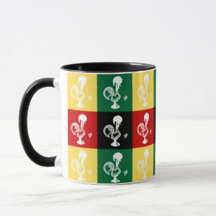 Portuguese Rooster of Barcelos colourful pattern Mug