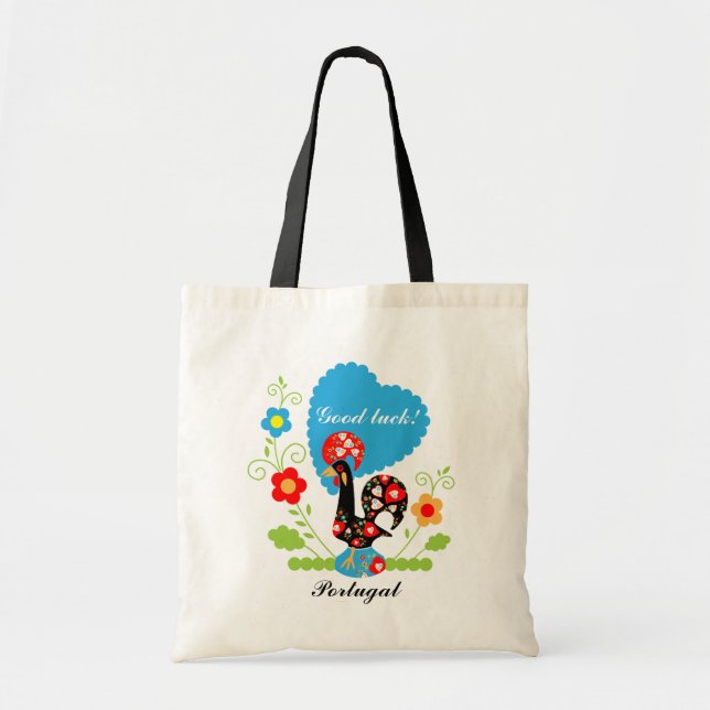 Portuguese Rooster of Luck Tote Bag (Front)