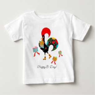 Portuguese Rooster Parade Kids Birthday Party Baby T-Shirt
