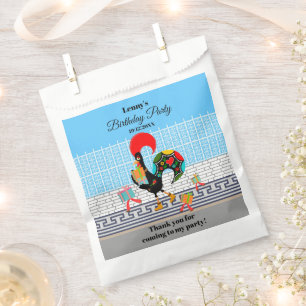 Portuguese Rooster Parade Kids Birthday Party Favour Bag