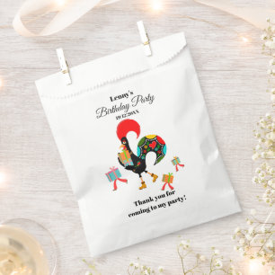 Portuguese Rooster Parade Kids Birthday Party Favour Bag