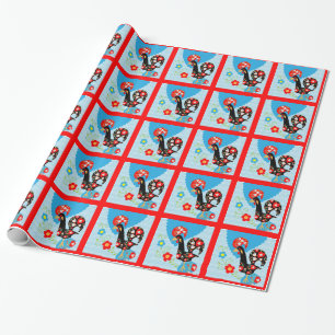 Portuguese Rooster symbol of Portugal Wrapping Paper