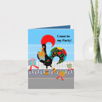 Portuguese Rooster with gifts 1st Birthday Party