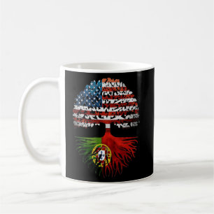 Portuguese Roots American Grown Portugal Flag Coffee Mug