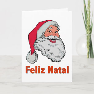 Portuguese Santa Christmas Card