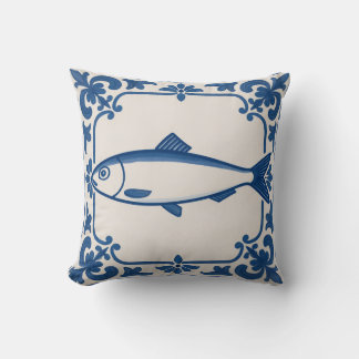 Portuguese sardine -  throw pillow