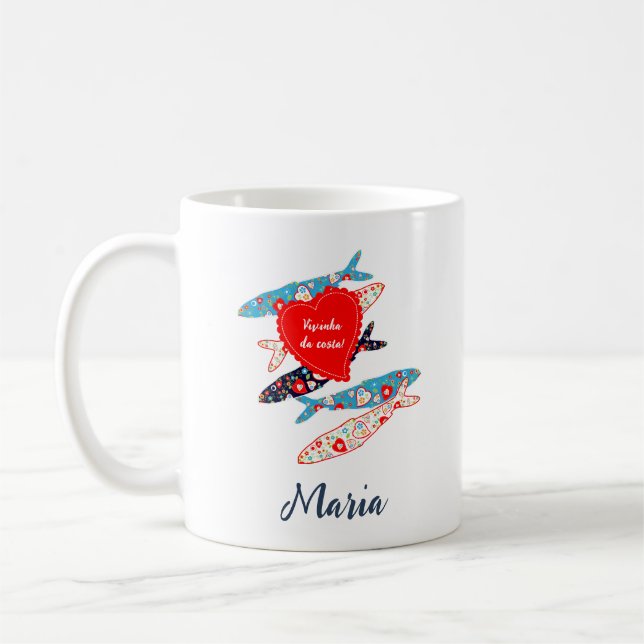 Portuguese sardines coffee mug (Left)