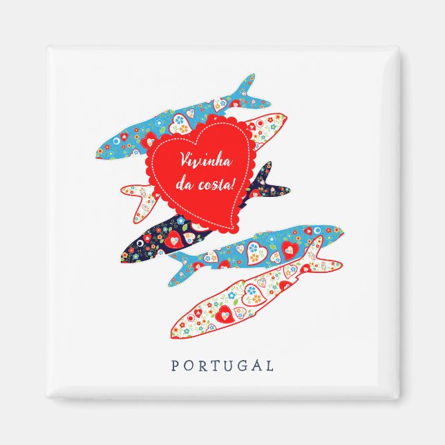 Portuguese sardines magnet (Front)