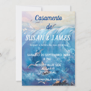 Portuguese Seascape destination Invitation