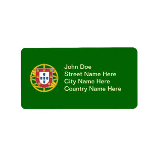 Portuguese shield label