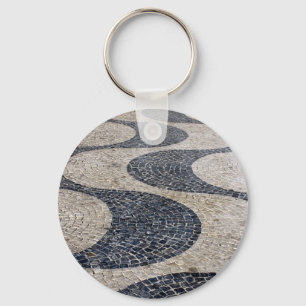 Portuguese sidewalk keychain