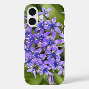 Portuguese Squill Flowers Closeup Nature Photo iPhone 16 Case