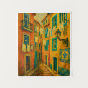 Portuguese Street Art Tapestry – Colorful Lisbon O