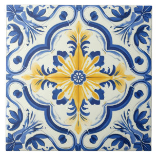 Portuguese style cute pattern  tile