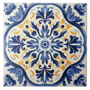Portuguese style cute pattern  tile