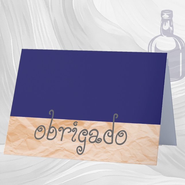 Portuguese Thank You Note- Obrigado (Creator Uploaded)