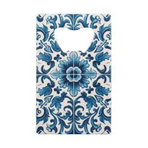Portuguese tile credit card bottle opener