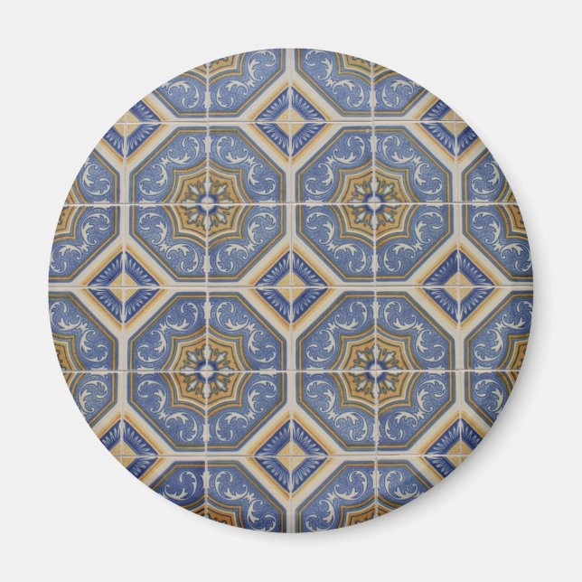 Portuguese tile magnet (Front)