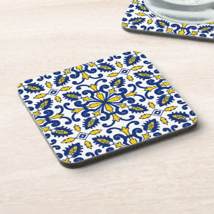 Portuguese Tile Pattern Azulejo Decorative Coaster