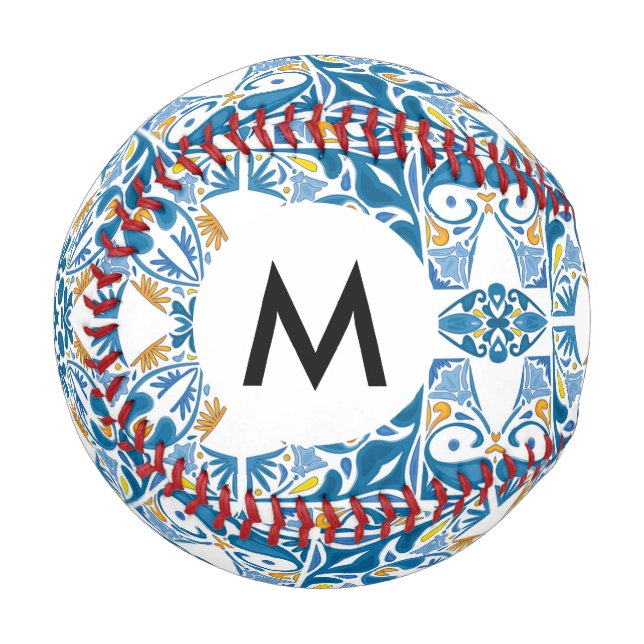 Portuguese Tile Pattern Baseball (Front Left)
