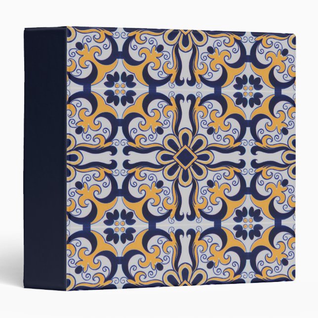 Portuguese tile pattern binder (Front/Spine)