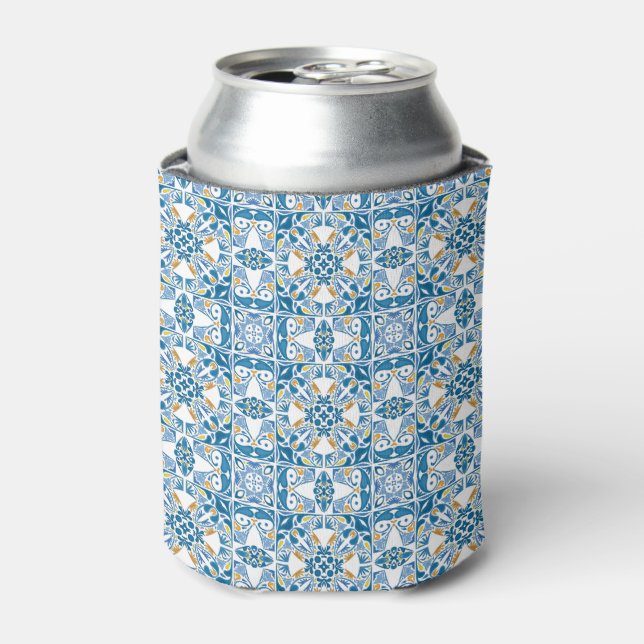 Portuguese Tile Pattern Can Cooler (Can Front)