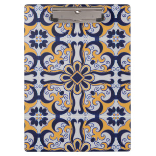 Portuguese tile pattern clipboard