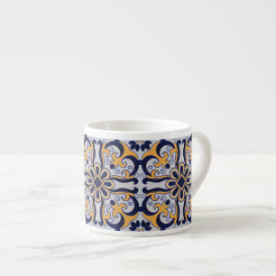 Portuguese tile pattern espresso cup
