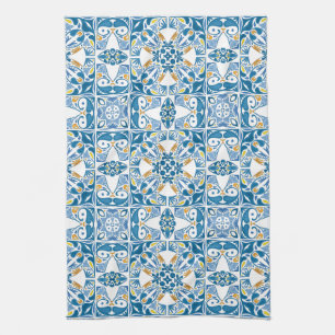 Portuguese Tile Pattern Kitchen Towel