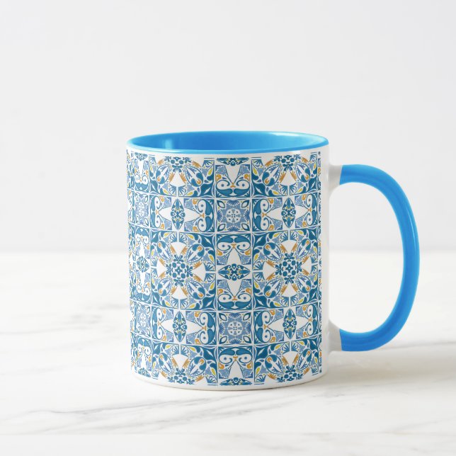 Portuguese Tile Pattern Mug (Right)
