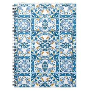 Portuguese Tile Pattern Notebook