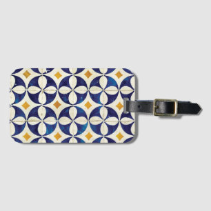 Portuguese Tiles - Azulejo Pattern Design Luggage Tag