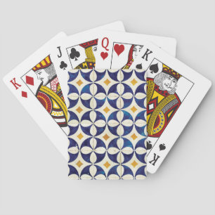 Portuguese Tiles - Azulejo Pattern Design Playing Cards