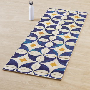 Portuguese Tiles - Azulejo Pattern Design Yoga Mat