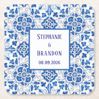 Portuguese Tiles Blue Mediterranean Wedding