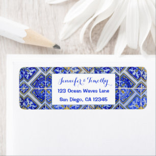 Portuguese Tiles Mediterranean Blue Wedding