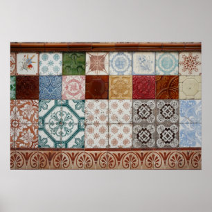 Portuguese tiles poster