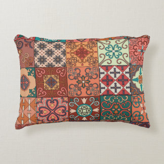 Portuguese Tiles: Talavera Style Azulejo. Accent Pillow