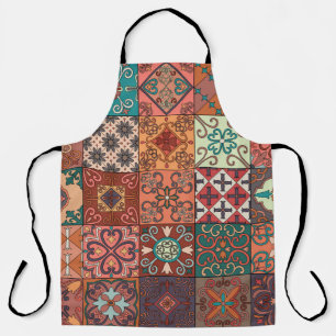 Portuguese Tiles: Talavera Style Azulejo. Apron