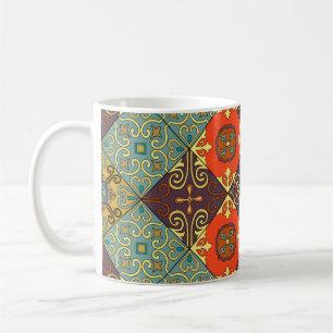 Portuguese Tiles Talavera Style Pattern Coffee Mug