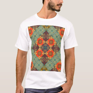 Portuguese Tiles Talavera Style Pattern T-Shirt