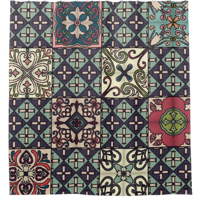 Portuguese Tiles: Talavera Style Seamless (Front)