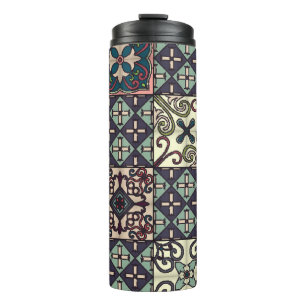 Portuguese Tiles: Talavera Style Seamless Thermal Tumbler