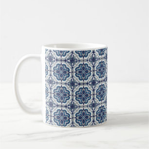 Portuguese Tiles Vintage Blue And White  Coffee Mug
