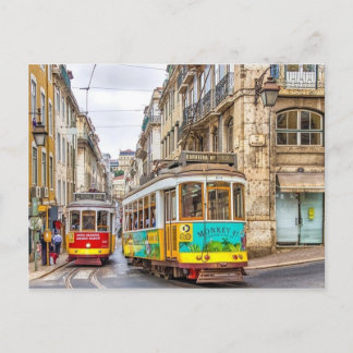Portuguese Tram Line Postcard